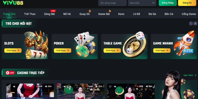 Thông tin tổng quan về nhà cái VIVU88