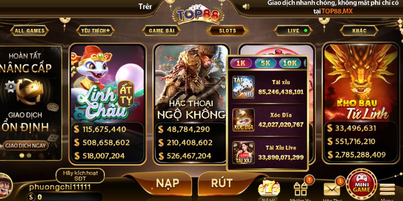 TOP88 - Cổng Game Đổi Thưởng Uy Tín | Đăng Ký Nhận Quà 2 TOP88 tập trung vào việc phát triển môi trường giải trí an toàn